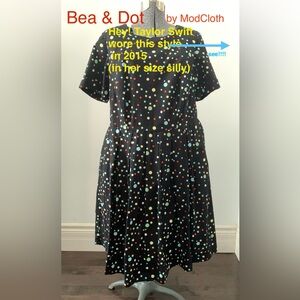 ⭐️NEW PRICE⭐️NWOT Cotton Dress w/Polka Dots by Bea & Dot - ModCloth PLUS SIZE 1X